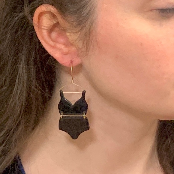 The Girl with Kaleidoscope Eyes Jewelry - Bathing Beauty Swim Suit Earrings